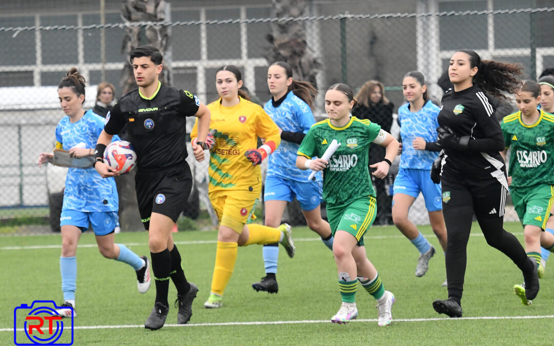 Entrata in campo CUS-Reggina