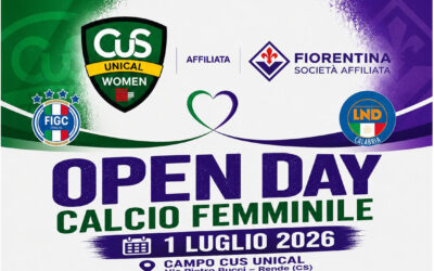 1 LUGLIO – OPEN DAY CUS UNICAL WOMEN